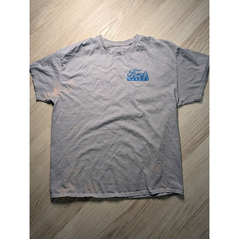 Ford's Garage 2012 T-Shirt XL Gray Built Ford Tough Distressed Bleach Stained